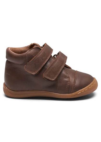 PomPom sko med velcro - brun